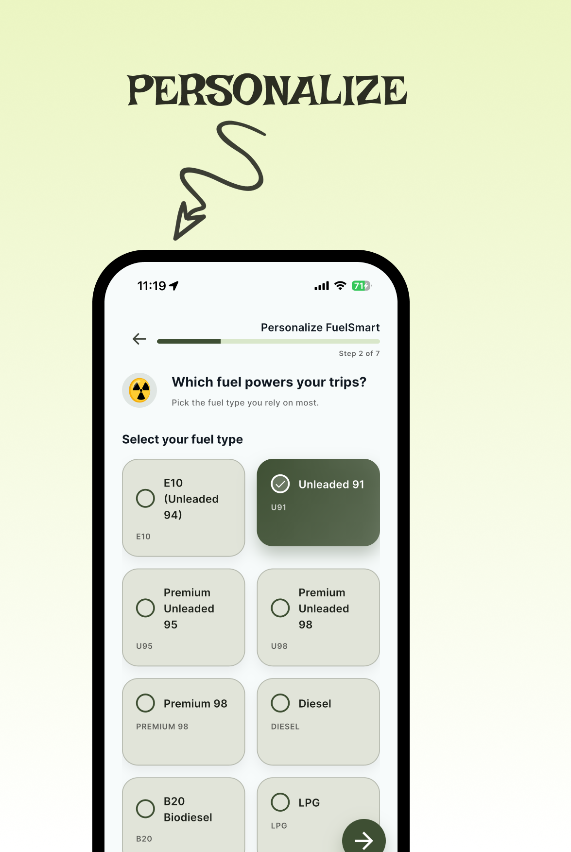 Fuel Smart AU personalised insights